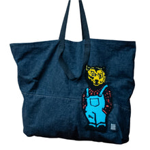 Load image into Gallery viewer, Upcycled Denim Bearington™ Weekender Bag