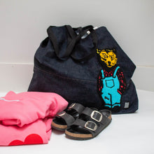 Load image into Gallery viewer, Upcycled Denim Bearington™ Weekender Bag