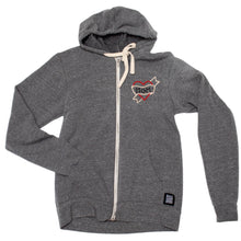 Load image into Gallery viewer, Hand Embroidered Mom Zip Hoodie