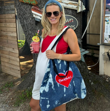 Load image into Gallery viewer, Upcycled Jean Berkshires Weekender Bag
