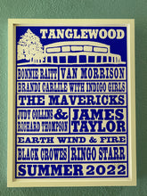 Load image into Gallery viewer, Tanglewood Popular Artists 2022 Poster 18" x 24"