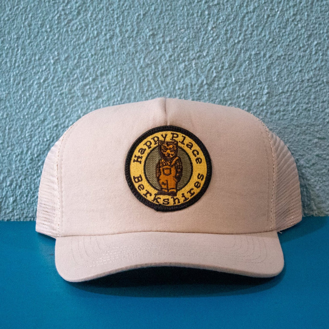 HappyPlace Berkshires Beige Trucker Hat