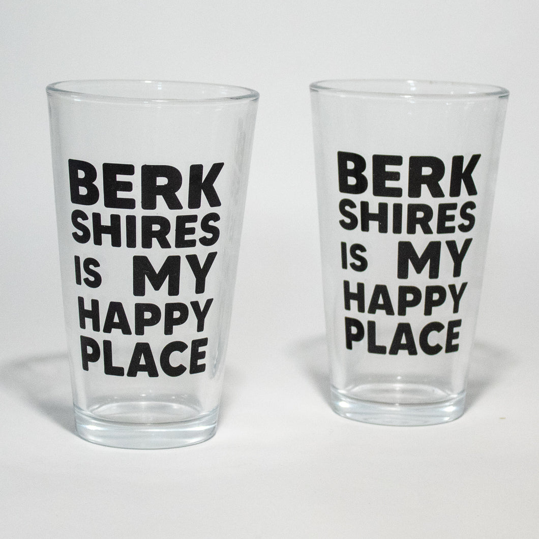 Pint Glasses Berkshires is My HappyPlace Set