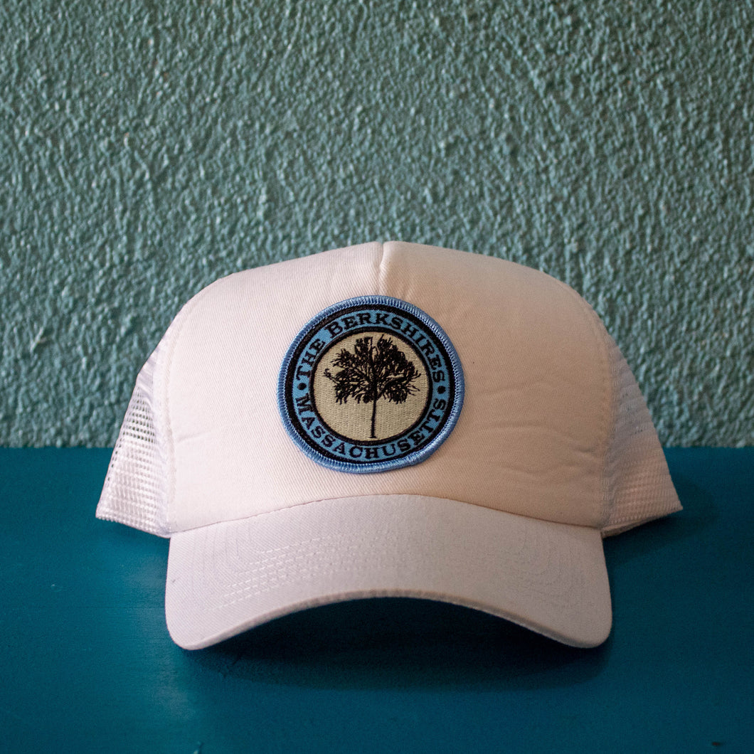 Berkshires/Sycamore tree White Trucker Hat