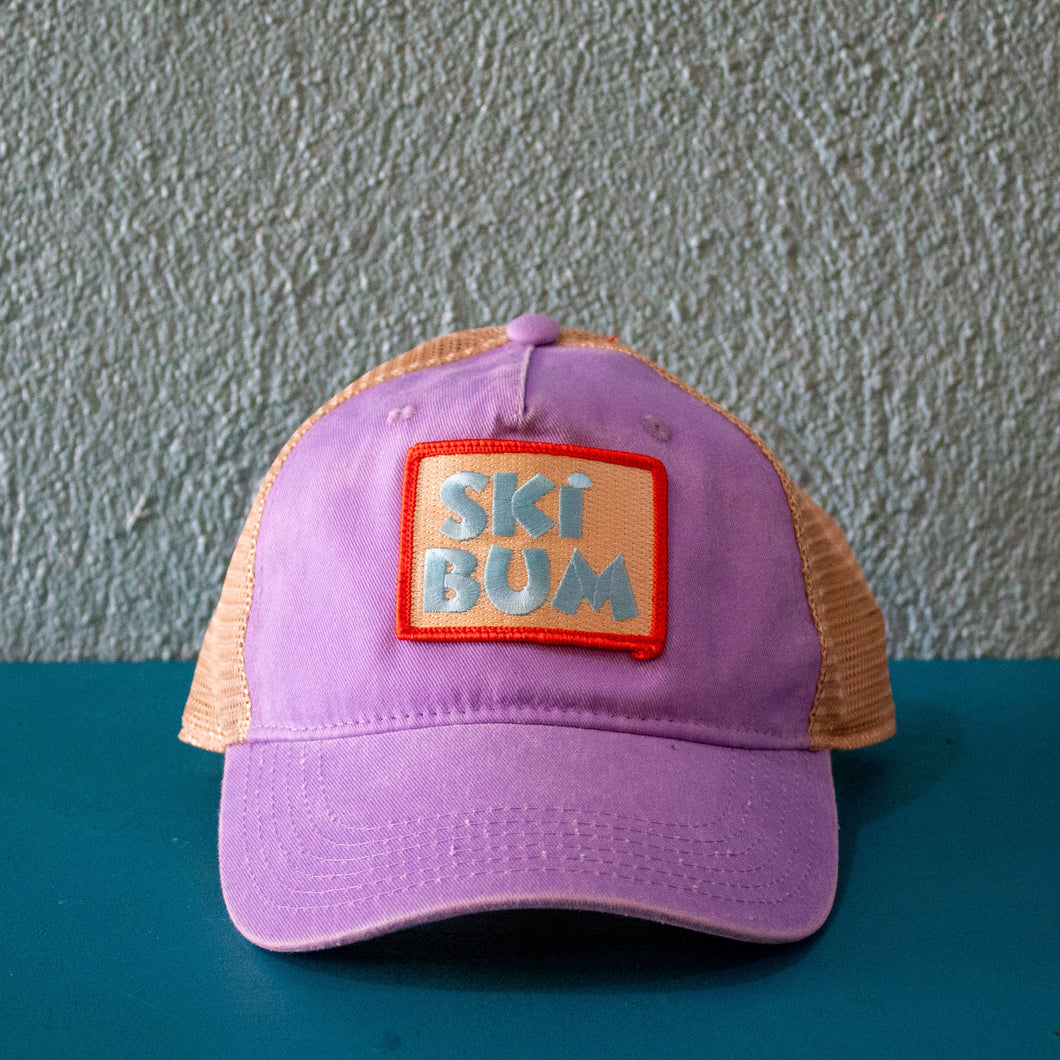 Ski Bum Lilac Trucker Hat