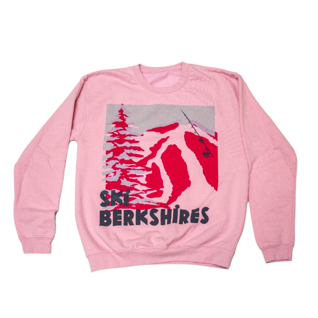 Ski Berkshires Pink Crew