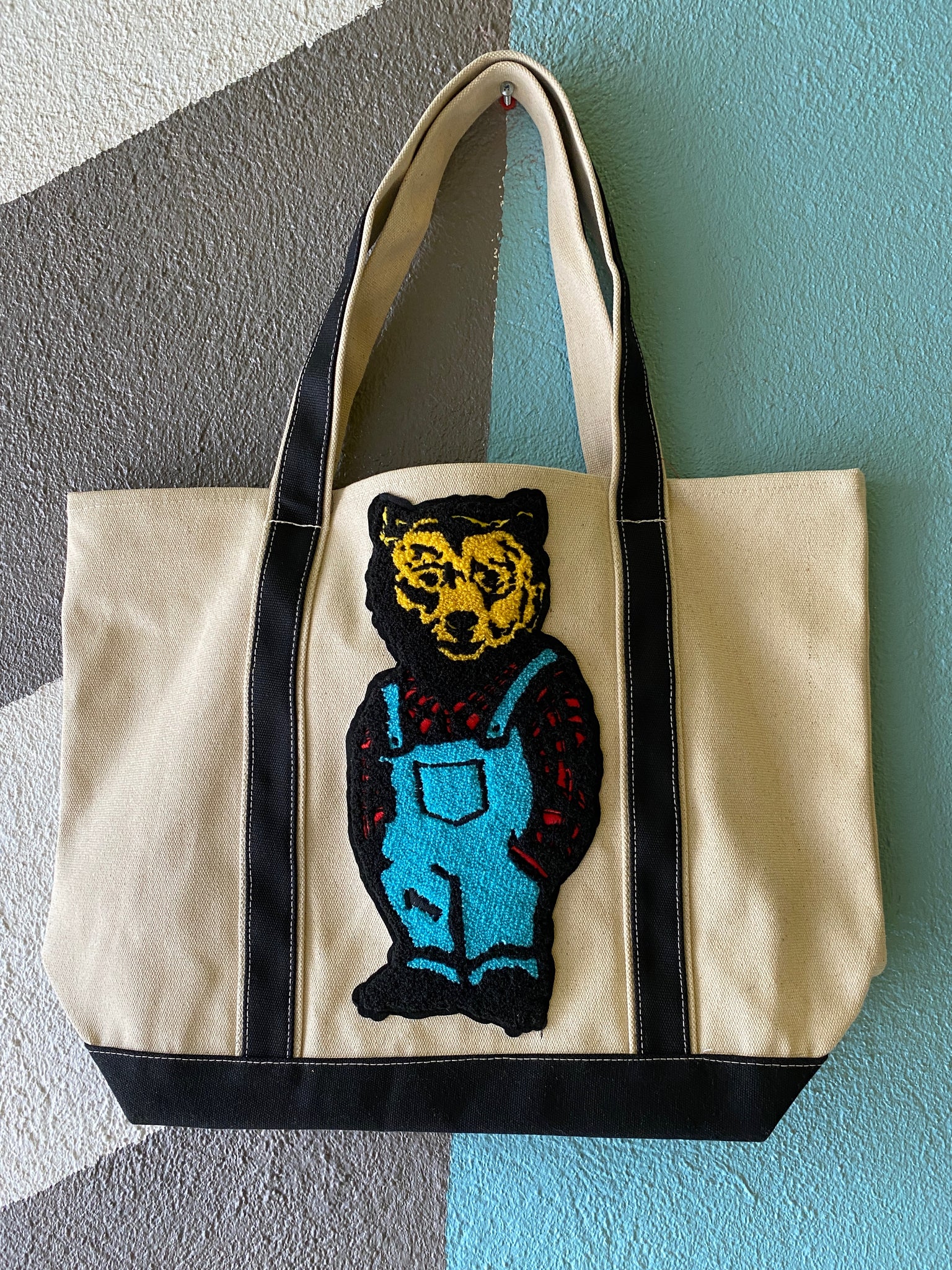 canvas tote bag patches