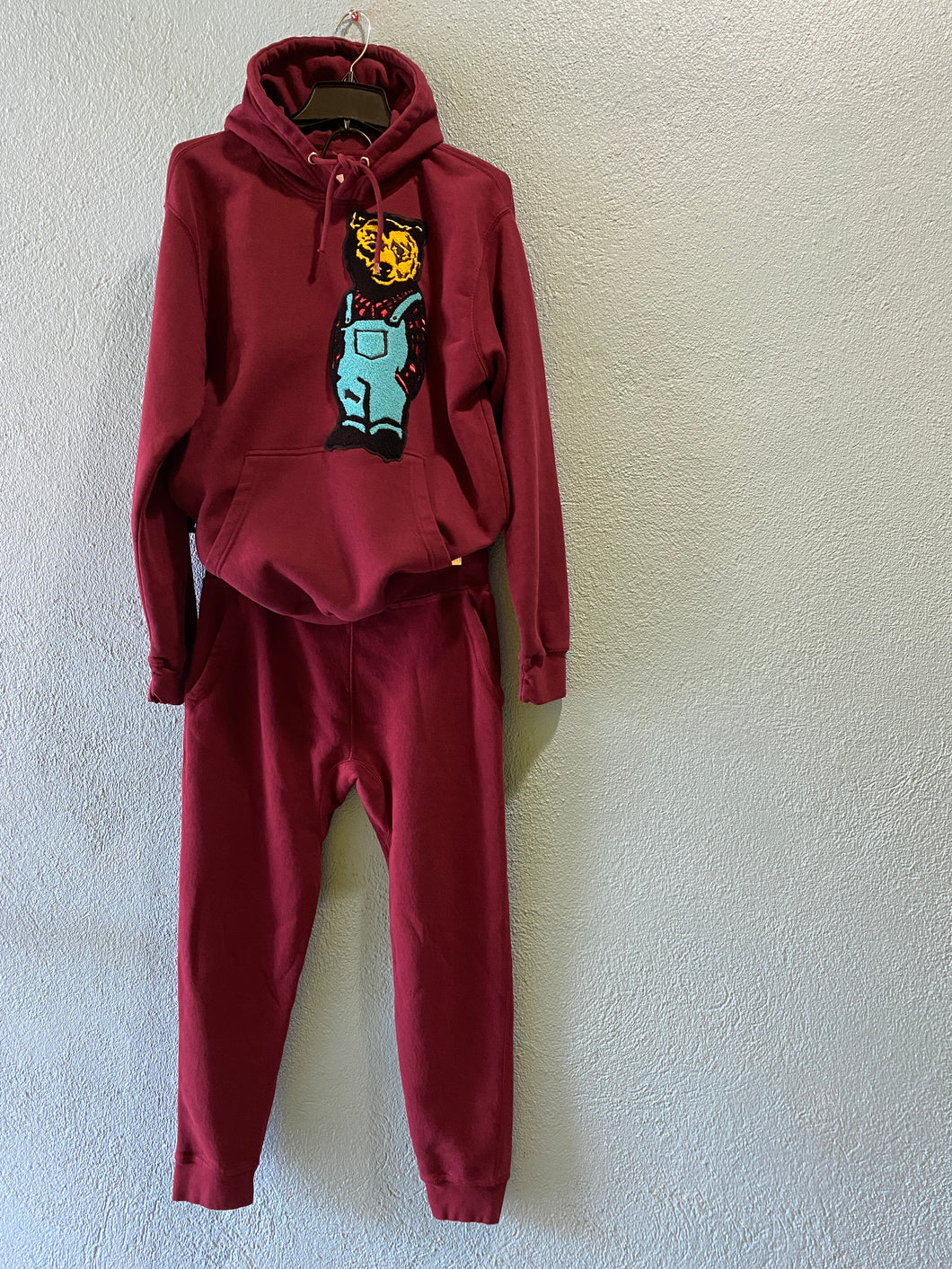 Streetwear Sweat Suit with 'Bearington' Patch (Sold Separately)
